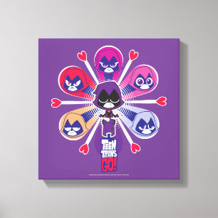 Teen Titans Go! Raven's Emoticlones Canvas Print