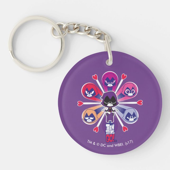 Teen Titans Go! | Raven's Emoticlones Key Ring (Front)