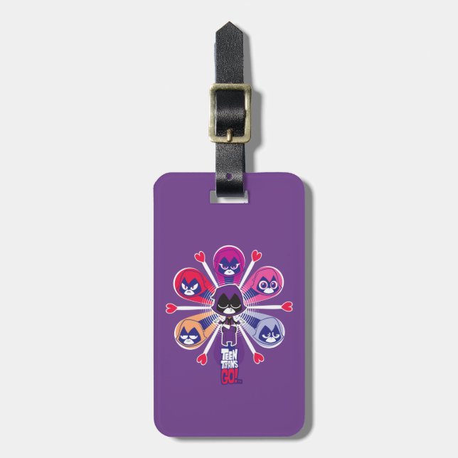 Teen Titans Go! | Raven's Emoticlones Luggage Tag (Front Vertical)
