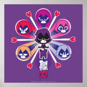 Teen Titans Go!   Raven's Emoticlones Poster