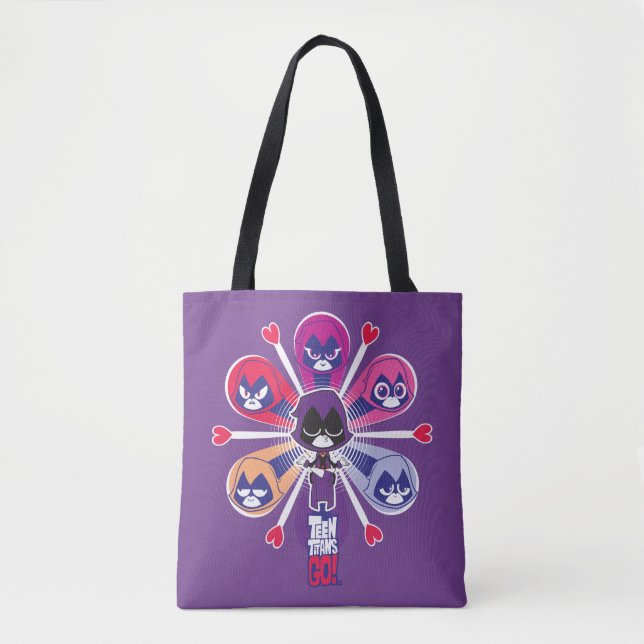 Teen Titans Go! | Raven's Emoticlones Tote Bag (Front)