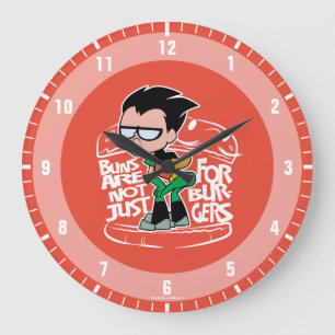 Teen Titans Go!   Robin Booty Scooty Buns Large Clock
