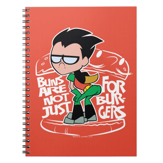 Teen Titans Go! | Robin Booty Scooty Buns Notebook (Front)