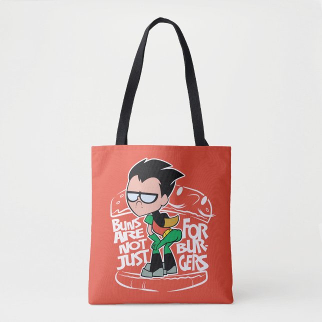 Teen Titans Go! | Robin Booty Scooty Buns Tote Bag (Front)