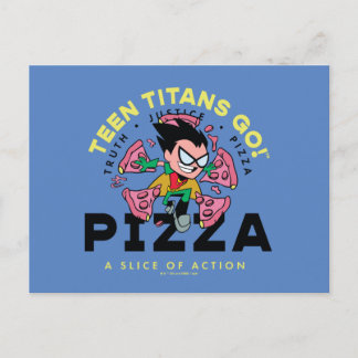 Teen Titans Go! Robin "Truth Justice Pizza" Postcard