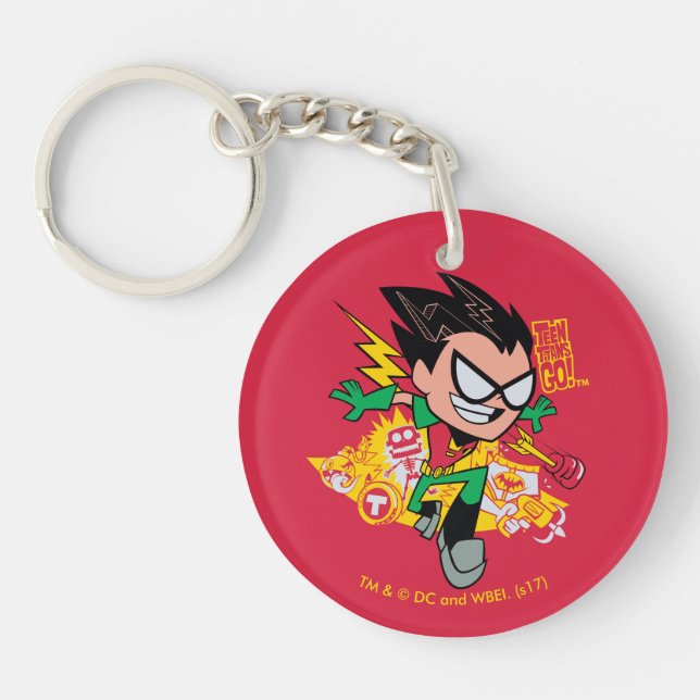 Teen Titans Go! | Robin's Arsenal Graphic Key Ring (Front)