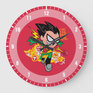 Teen Titans Go!   Robin's Arsenal Graphic Large Clock