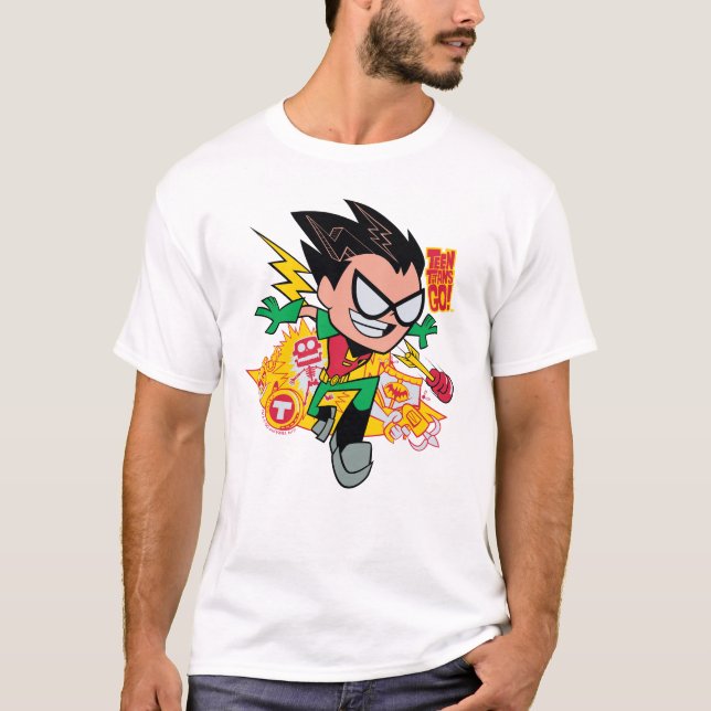 Teen Titans Go! | Robin's Arsenal Graphic T-Shirt (Front)