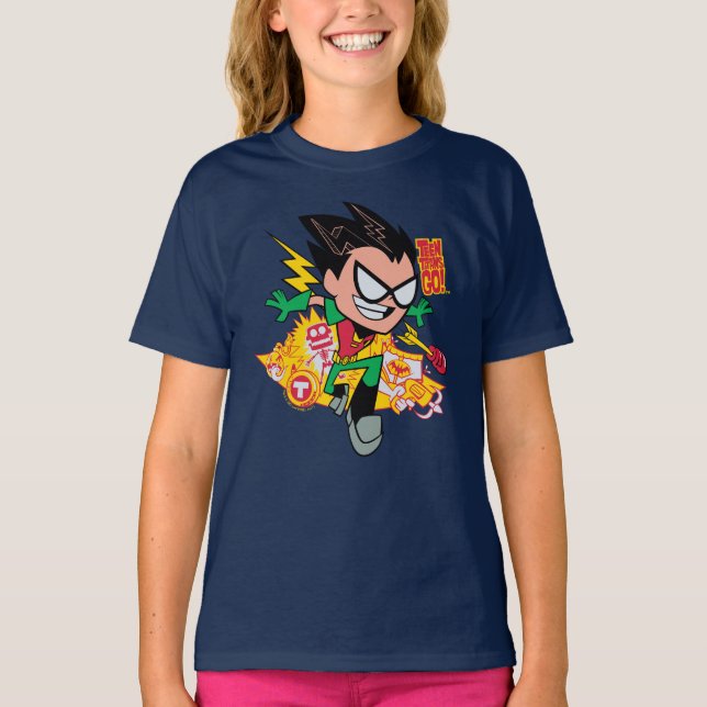 Teen Titans Go! | Robin's Arsenal Graphic T-Shirt (Front)