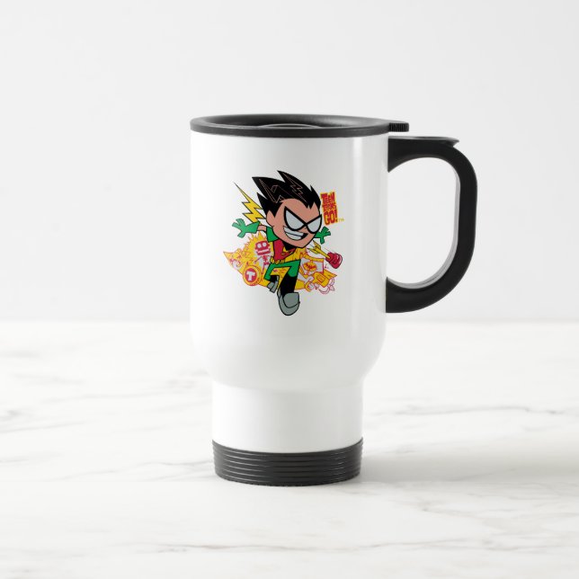 Teen Titans Go! | Robin's Arsenal Graphic Travel Mug (Right)