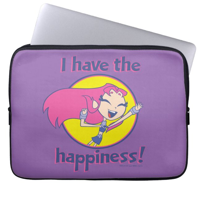 Teen Titans Go! | Starfire "I Have The Happiness" Laptop Sleeve (Front)