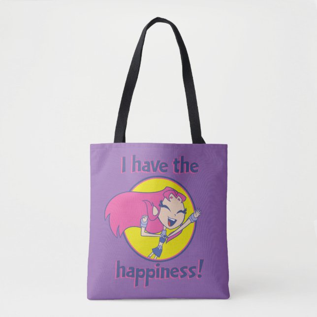 Teen Titans Go! | Starfire "I Have The Happiness" Tote Bag (Front)