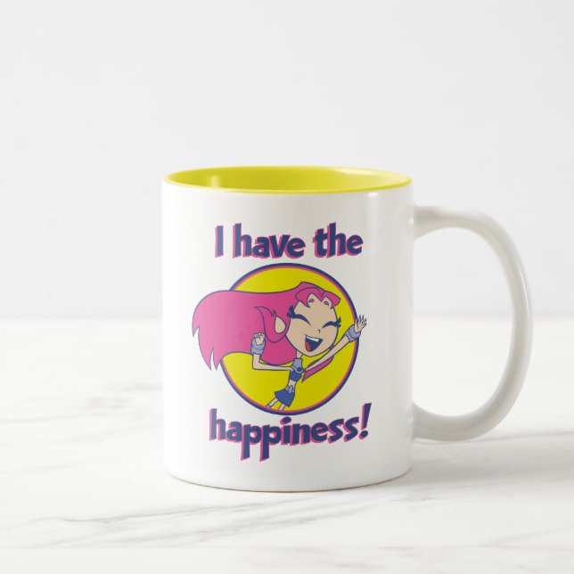 Teen Titans Go! | Starfire "I Have The Happiness" Two-Tone Coffee Mug (Right)