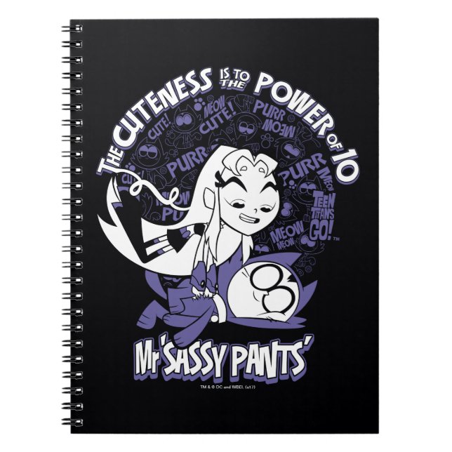 Teen Titans Go! | Starfire & Mr Sassy Pants Notebook (Front)