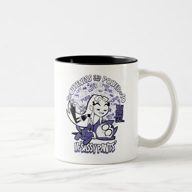 Teen Titans Go! | Starfire & Mr Sassy Pants Two-Tone Coffee Mug (Right)