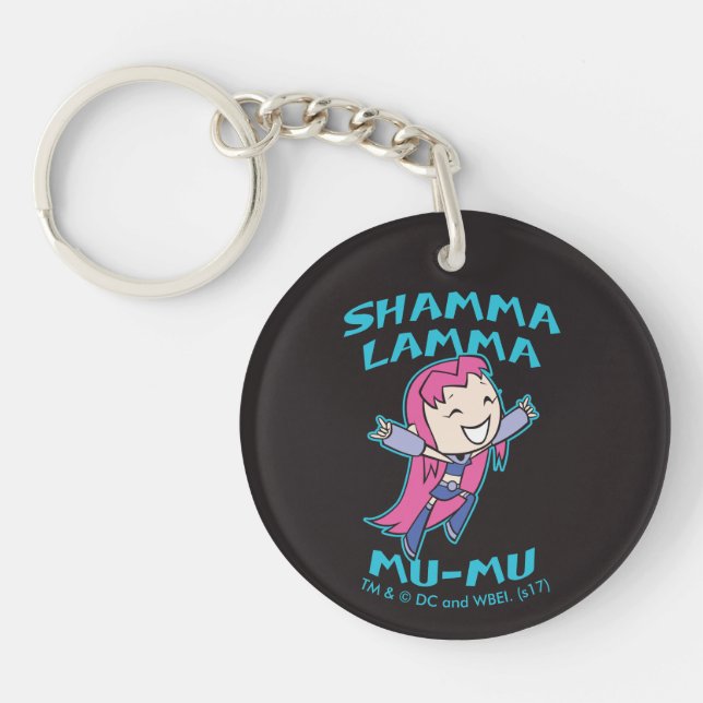 Teen Titans Go! | Starfire "Shamma Lamma Mu-Mu" Key Ring (Front)
