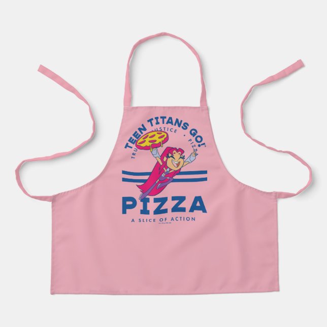 Teen Titans Go! Starfire "Truth Justice Pizza" Apron (Front)