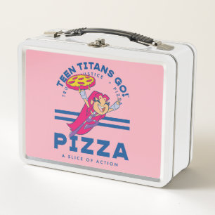 Teen Titans Go! Starfire "Truth Justice Pizza" Metal Lunch Box