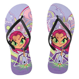 Teen Titans Go!   Starfire's Heart Punch Graphic Flip Flops