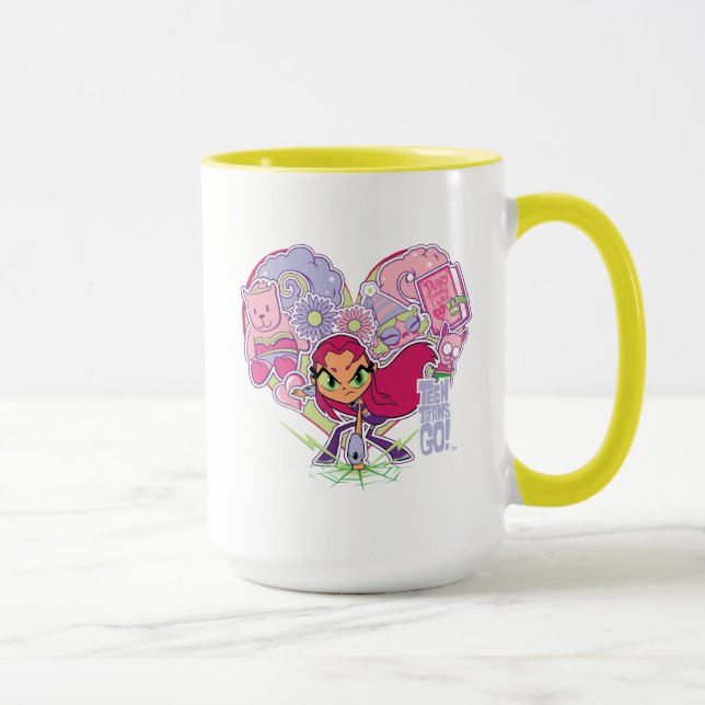 Teen Titans Go! | Starfire's Heart Punch Graphic Mug (Right)