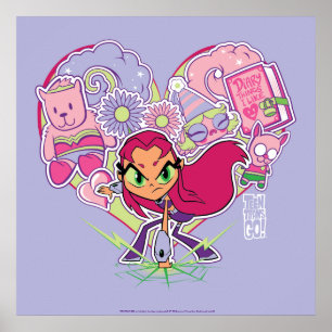 Teen Titans Go!   Starfire's Heart Punch Graphic Poster