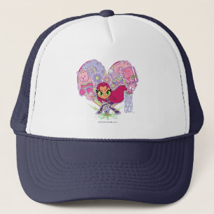 Teen Titans Go! Starfire's Heart Punch Graphic Trucker Hat