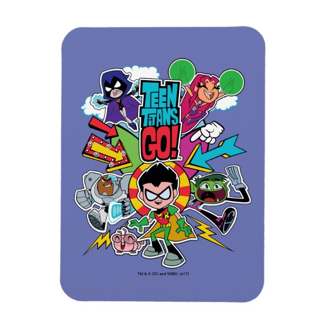 Teen Titans Go! | Team Arrow Graphic Magnet (Vertical)