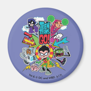 Teen Titans Go!   Team Arrow Graphic Magnet