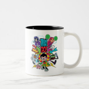 Teen Titans Go!   Team Arrow Graphic Two-Tone Coffee Mug
