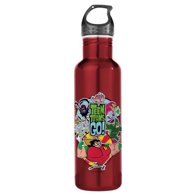 Teen Titans Go! | Team Group Graphic 710 Ml Water Bottle (Front)