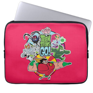 Teen Titans Go! Team Group Graphic Laptop Sleeve