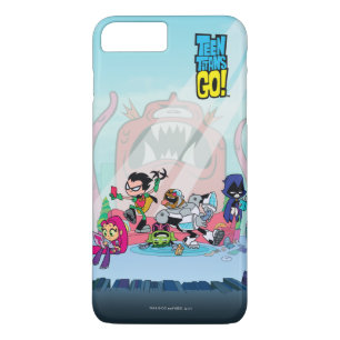 Teen Titans Go!   Tentacled Monster Approaches iPhone 8 Plus/7 Plus Case
