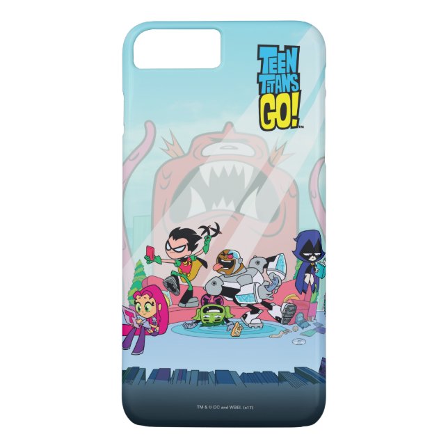 Teen Titans Go! | Tentacled Monster Approaches Case-Mate iPhone Case (Back)