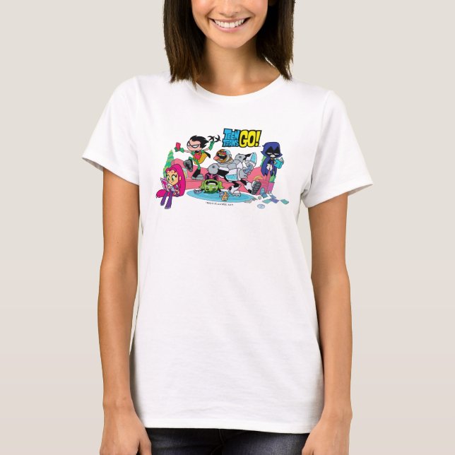 Teen Titans Go! | Tentacled Monster Approaches T-Shirt (Front)