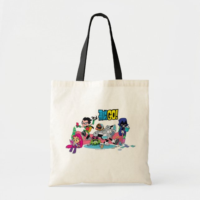 Teen Titans Go! | Tentacled Monster Approaches Tote Bag (Front)