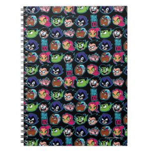 Teen Titans Go!   Titans Head Pattern Notebook