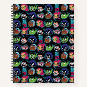 Teen Titans Go!   Titans Head Pattern Notebook