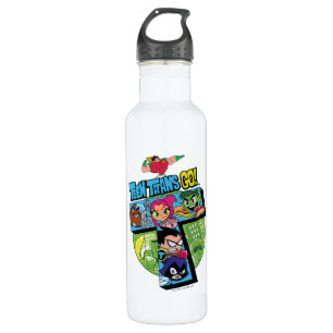 Teen Titans Go!   Titans Tower Collage 710 Ml Water Bottle