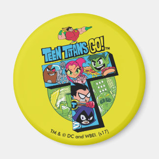 Teen Titans Go! | Titans Tower Collage Magnet