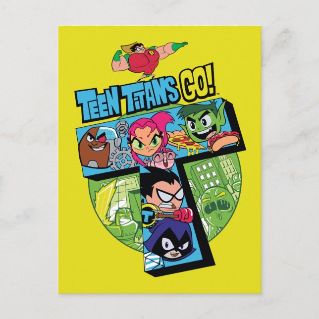 Teen Titans Go! | Titans Tower Collage Postcard (Front)