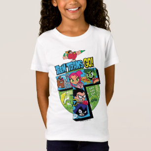 Teen Titans Go! Titans Tower Collage T-Shirt