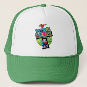 Teen Titans Go!   Titans Tower Collage Trucker Hat