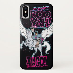 Teen Titans Go!   Warrior Cyborg Riding Pegasus iPhone X Case