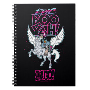 Teen Titans Go!   Warrior Cyborg Riding Pegasus Notebook