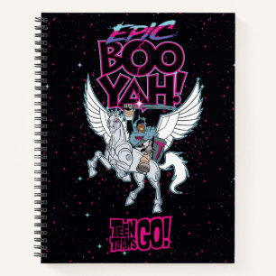 Teen Titans Go!   Warrior Cyborg Riding Pegasus Notebook