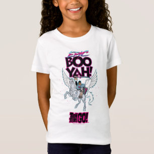 Teen Titans Go!   Warrior Cyborg Riding Pegasus T-Shirt