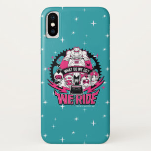 Teen Titans Go!   "We Ride" Retro Moto Graphic iPhone X Case