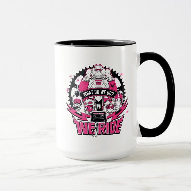 Teen Titans Go! | "We Ride" Retro Moto Graphic Mug (Right)