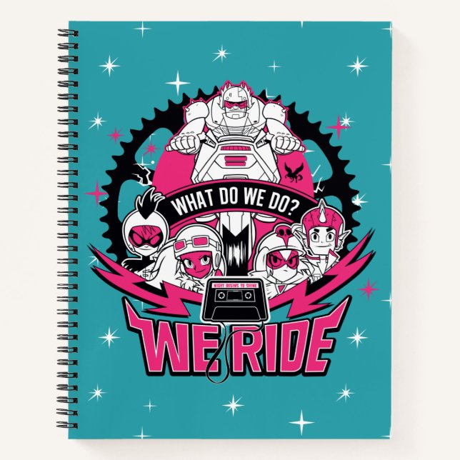 Teen Titans Go! | "We Ride" Retro Moto Graphic Notebook (Front)