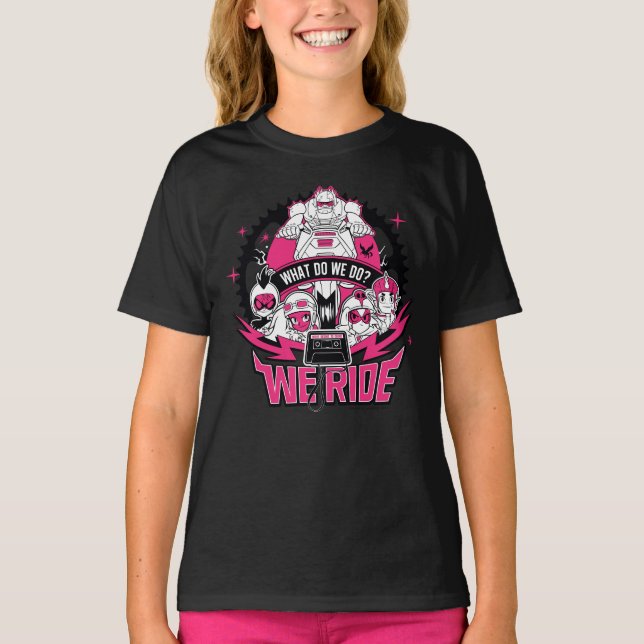 Teen Titans Go! | "We Ride" Retro Moto Graphic T-Shirt (Front)